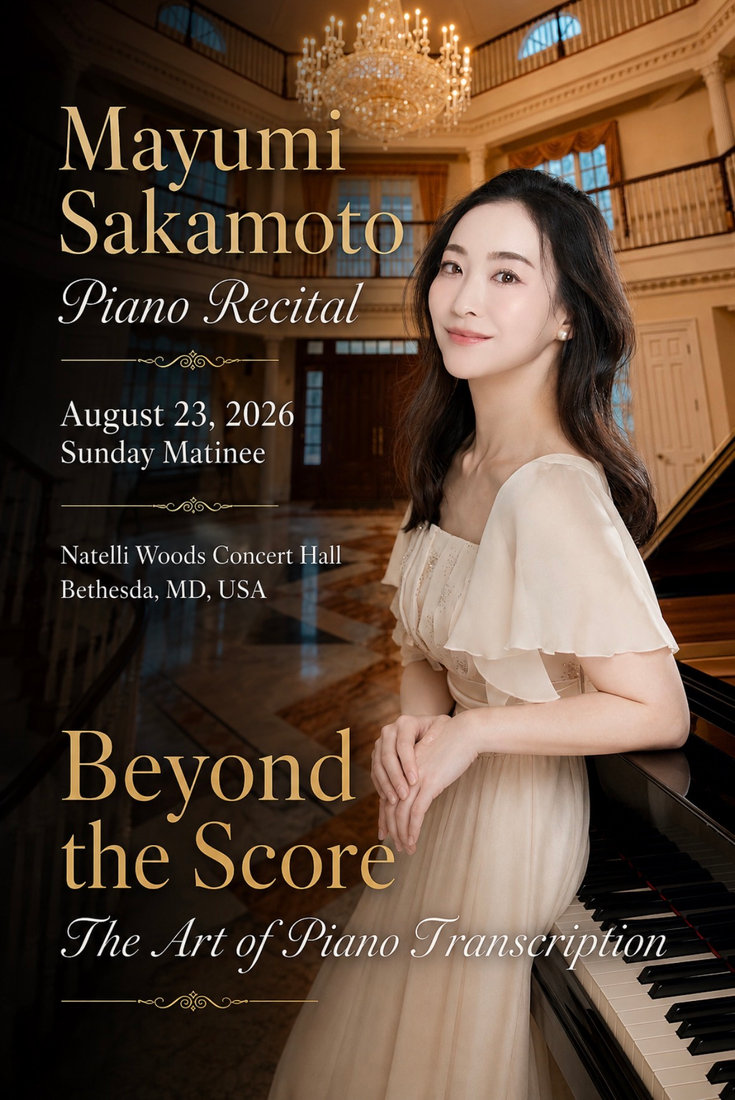 チラシ・写真 — Mayumi Sakamoto Piano Recital