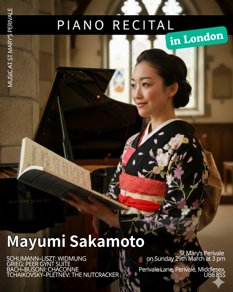 チラシ・写真 — Mayumi Sakamoto Piano Recital